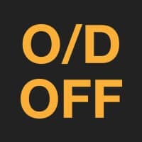 car overdrive symbol
