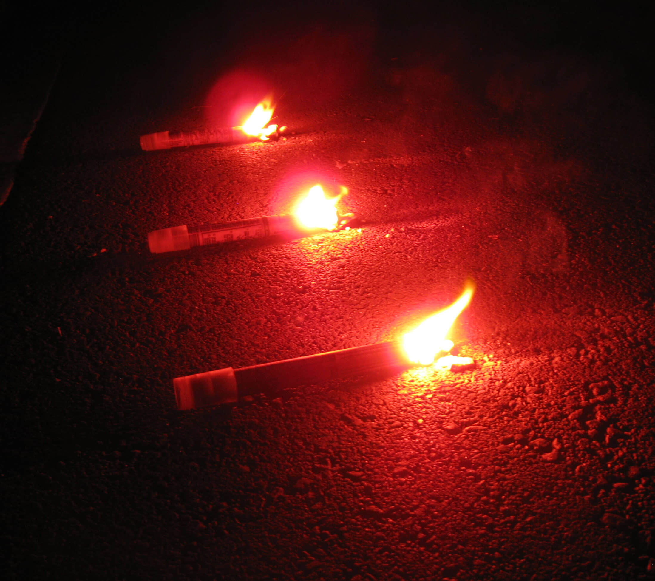 winter car flares